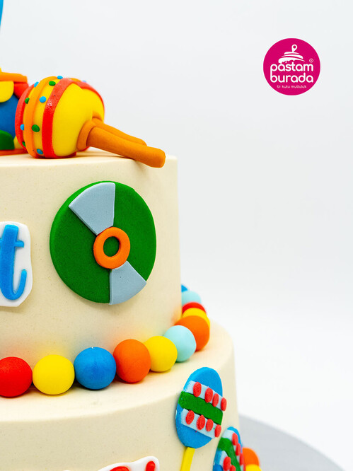 Müzik Konseptli Çocuk Pastası