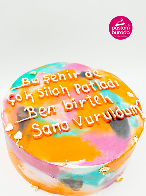 Renkli Naked Sıvama Pasta