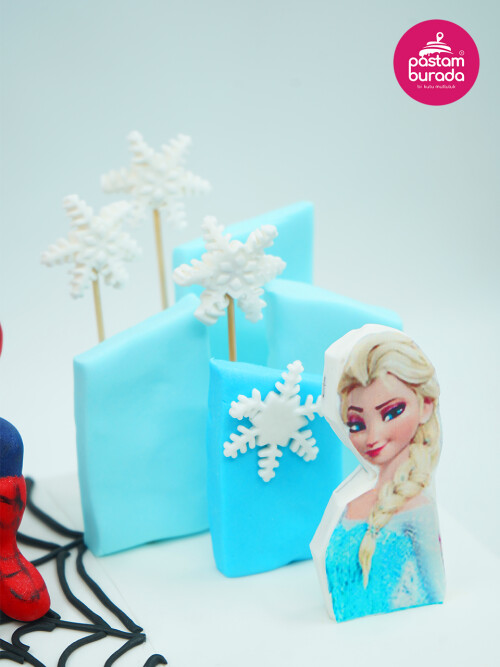 Spiderman ve Elsa Konsept Pasta