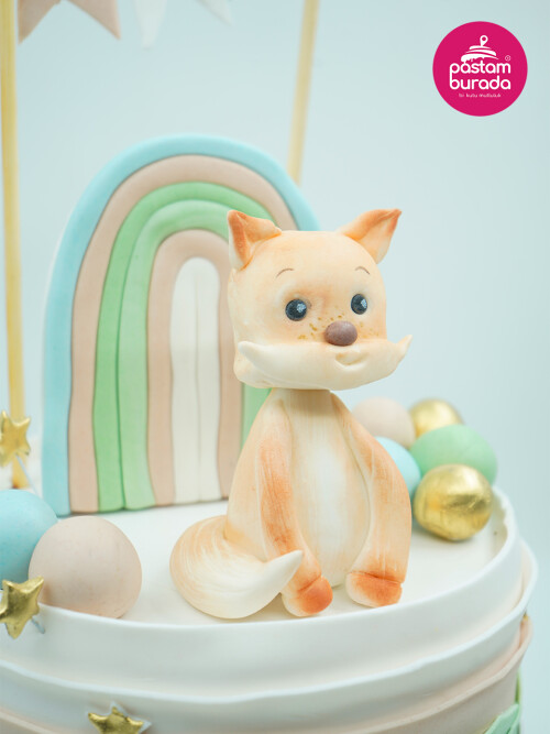 Tilki Figürlü Butik Pasta