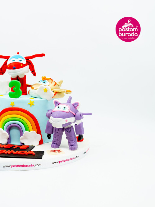 Tobot Çizgi Film Butik Pasta