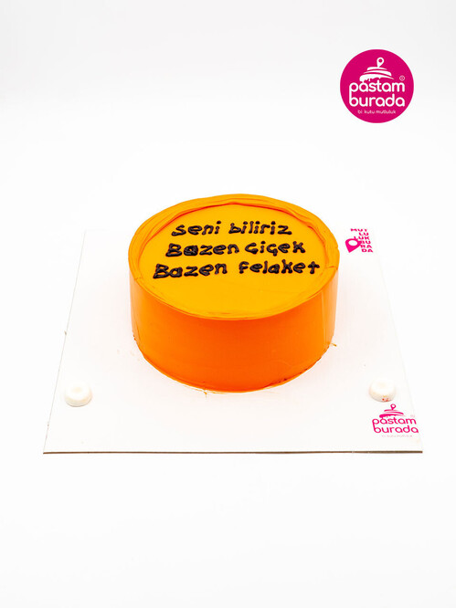 Turuncu Naked Sıvama Pasta