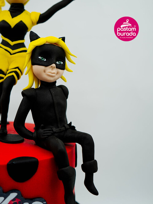 Uğur Böceği ve Kara Kediler Pasta