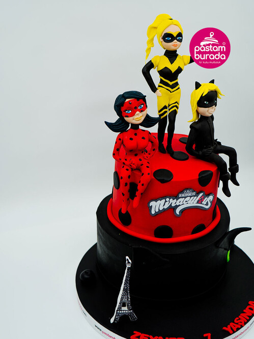 Uğur Böceği ve Kara Kediler Pasta