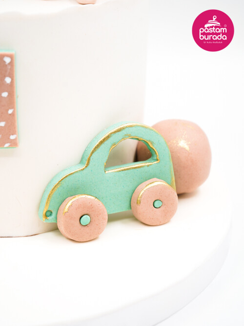 Ayıcık Ve Top Detay Tasarım Pasta