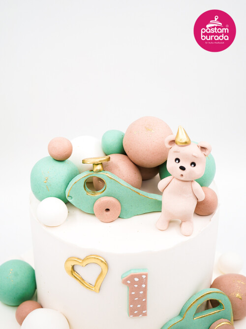 Ayıcık Ve Top Detay Tasarım Pasta