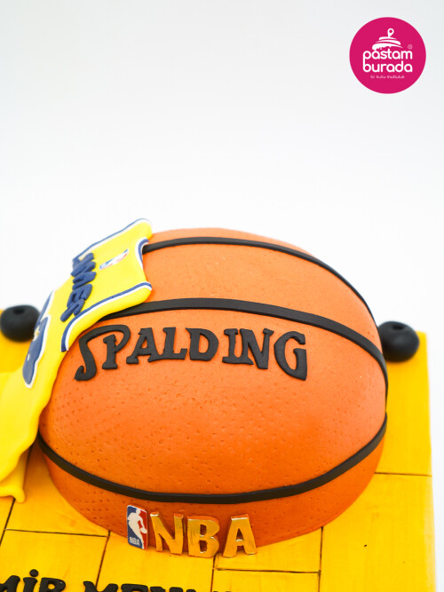 Baketbol Topu Tasarım Pasta