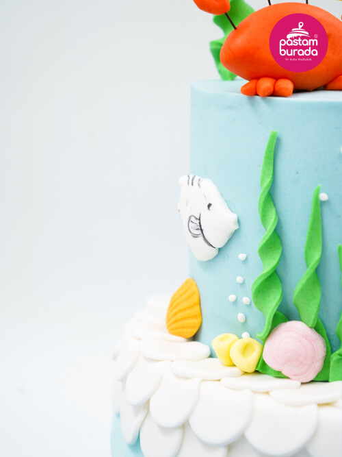 Balıklar Alemi Tasarım Pasta