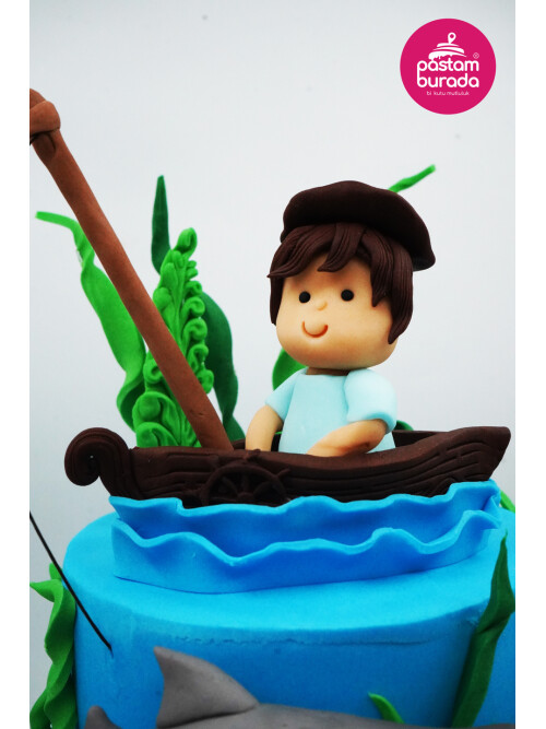 Balıklar Alemi Tasarım Pasta