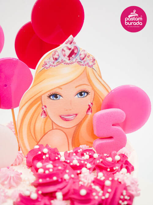 Barbie Konsept Sıvama Pasta
