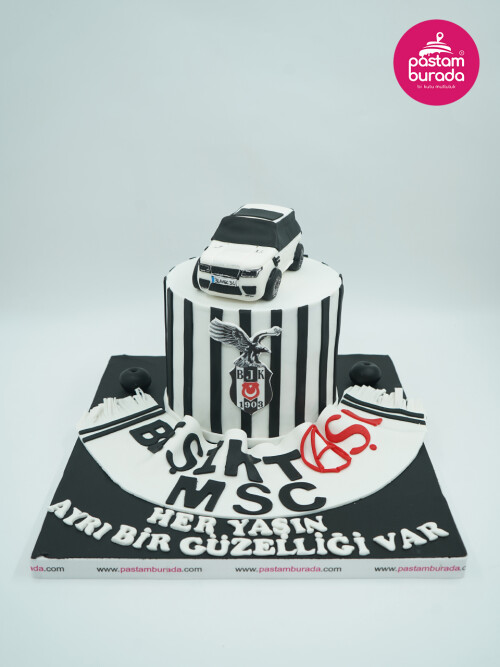 Beşiktaş Ve Araba Tasarım Pasta
