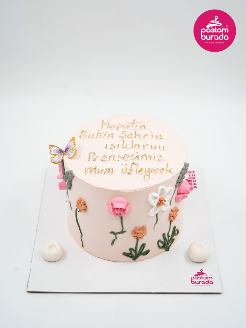 Çiçek Detay Naked Cake
