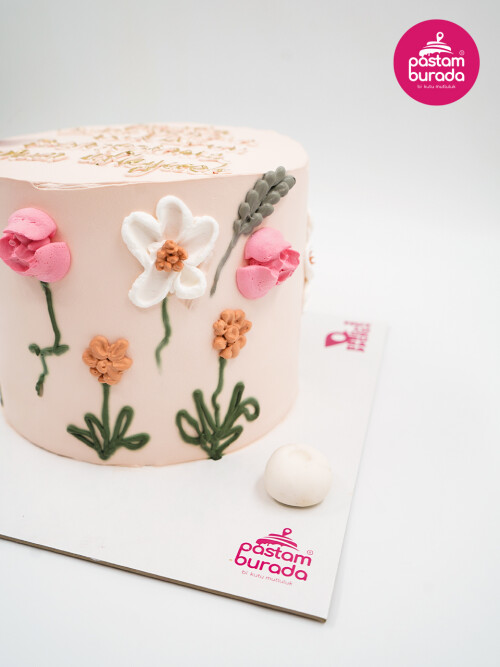 Çiçek Detay Naked Cake