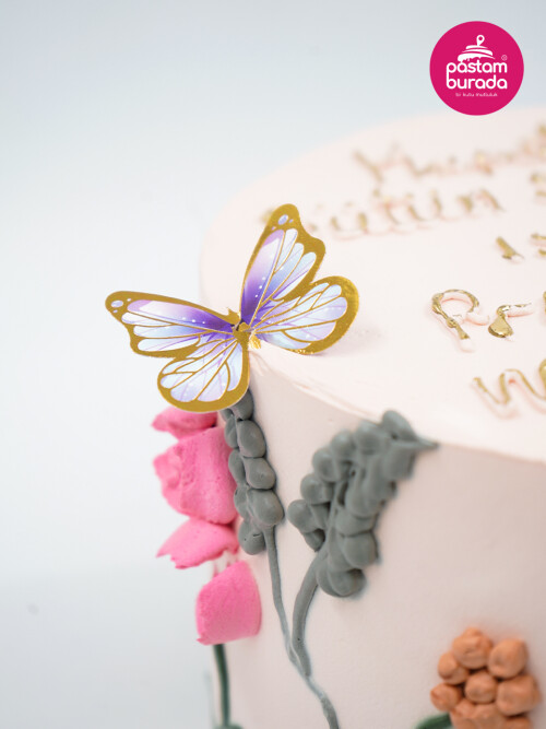 Çiçek Detay Naked Cake