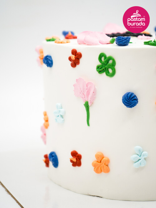 Çiçek Detay Naked Cake