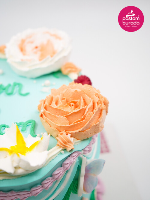 Çiçek Detay Naked Cake