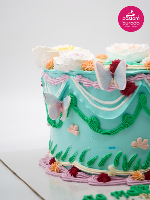 Çiçek Detay Naked Cake