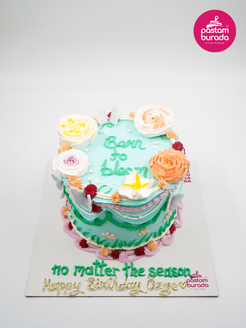 Çiçek Detay Naked Cake