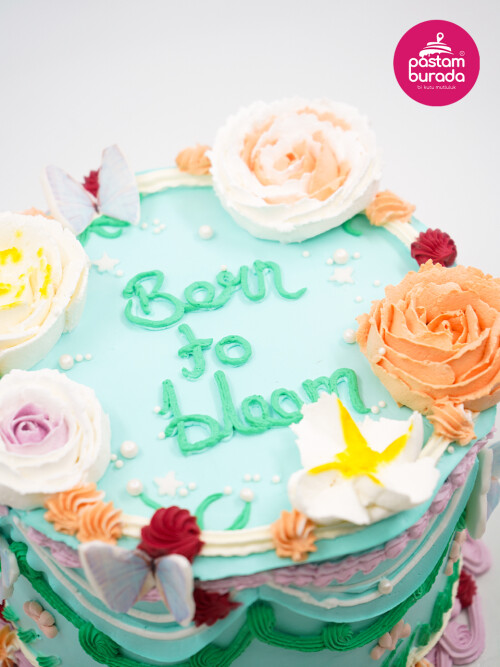 Çiçek Detay Naked Cake