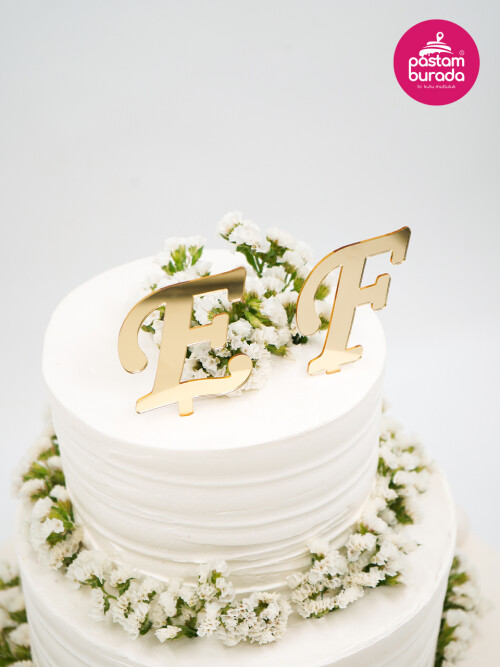 Çiçek Detay Nişan Pastası