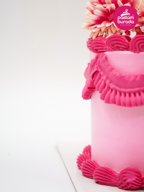 Çiçek Detay Tasarım Naked Cake