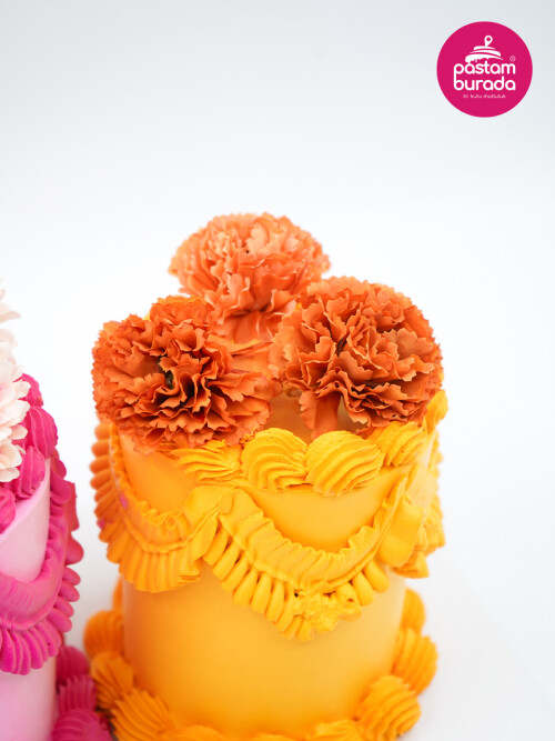 Çiçek Detay Tasarım Naked Cake