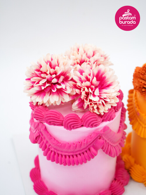 Çiçek Detay Tasarım Naked Cake