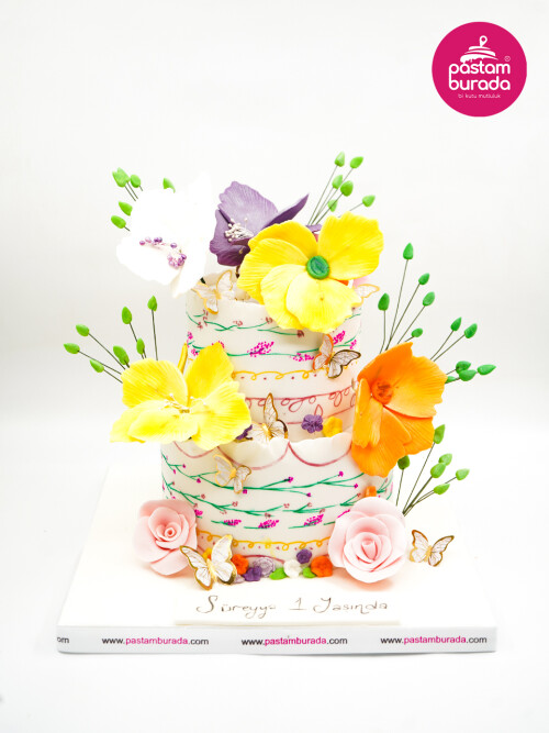 Çiçek Detay Tasarım Pasta