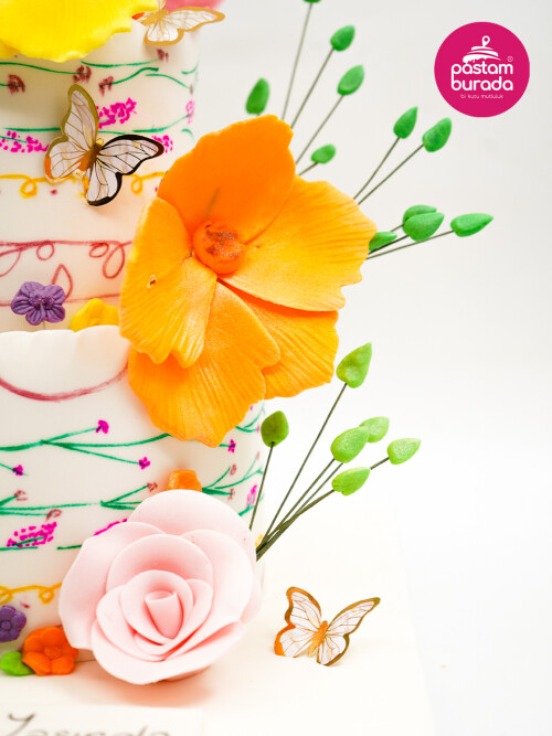 Çiçek Detay Tasarım Pasta