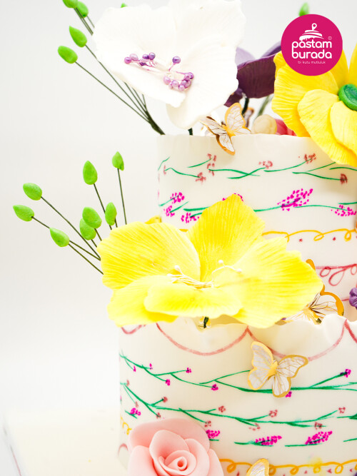 Çiçek Detay Tasarım Pasta