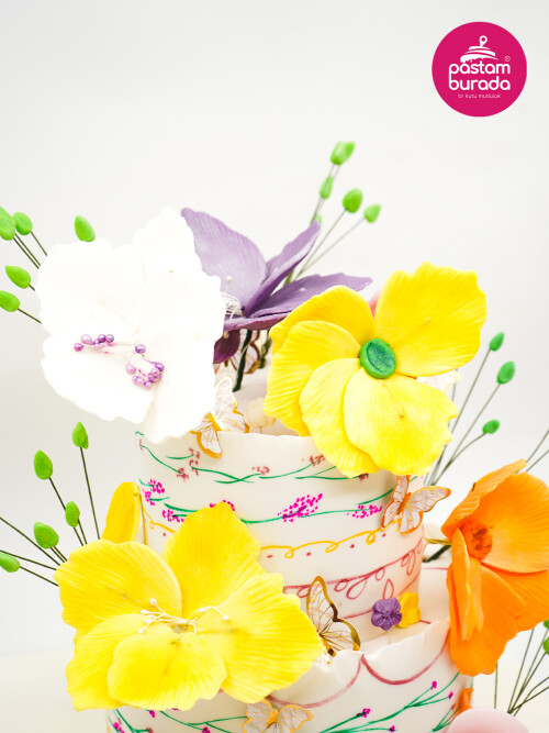 Çiçek Detay Tasarım Pasta