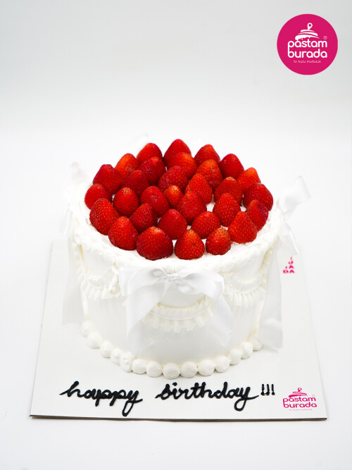 Çilek Detay Naked Cake