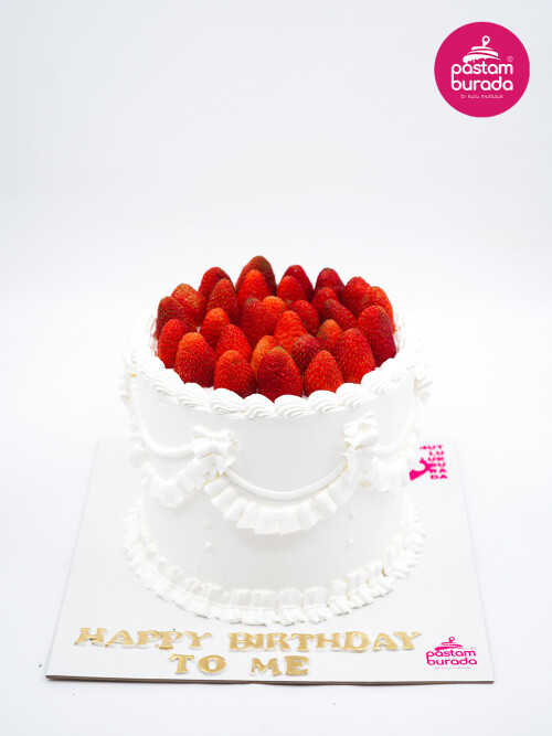 Çilek Detay Naked Cake