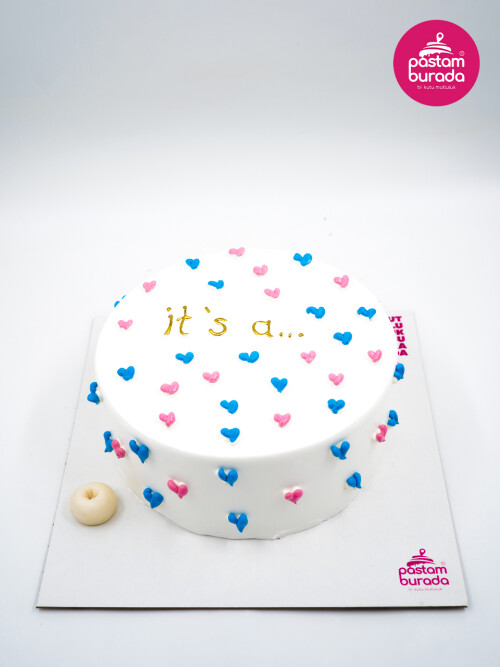 Cinsiyet Partisi Konsept Naked Cake