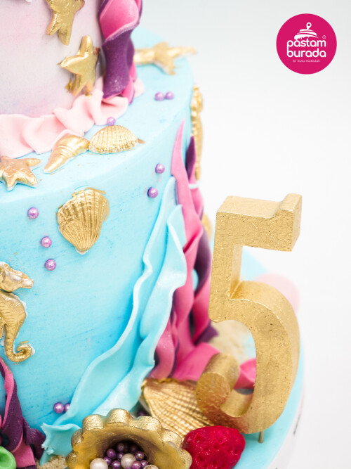 Deniz Kızı Ariel Tasarım Pasta