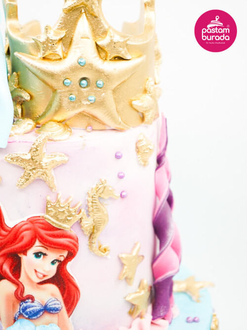 Deniz Kızı Ariel Tasarım Pasta
