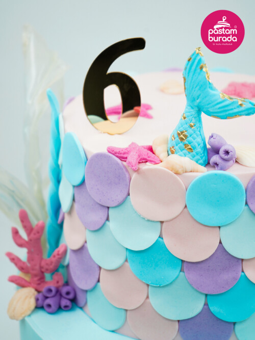 Deniz Kızı Konsept Pasta