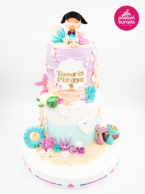 Deniz Kızı Konsept Tasarım Pasta