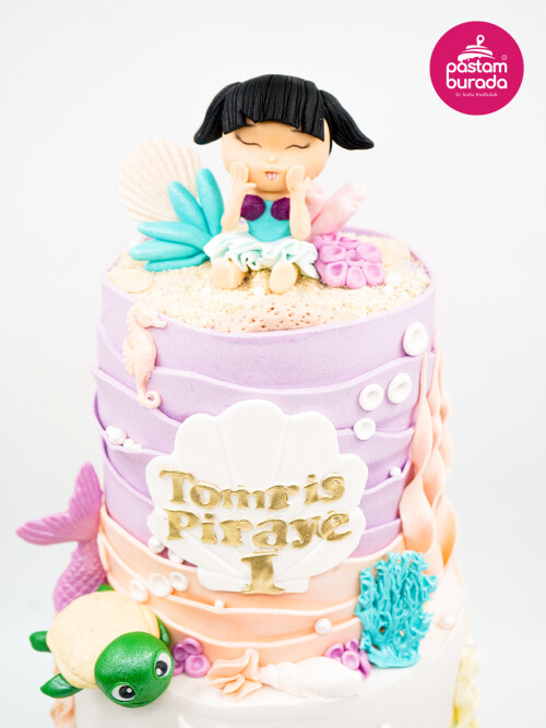 Deniz Kızı Konsept Tasarım Pasta
