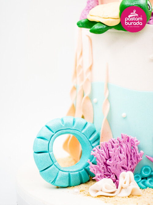 Deniz Kızı Konsept Tasarım Pasta