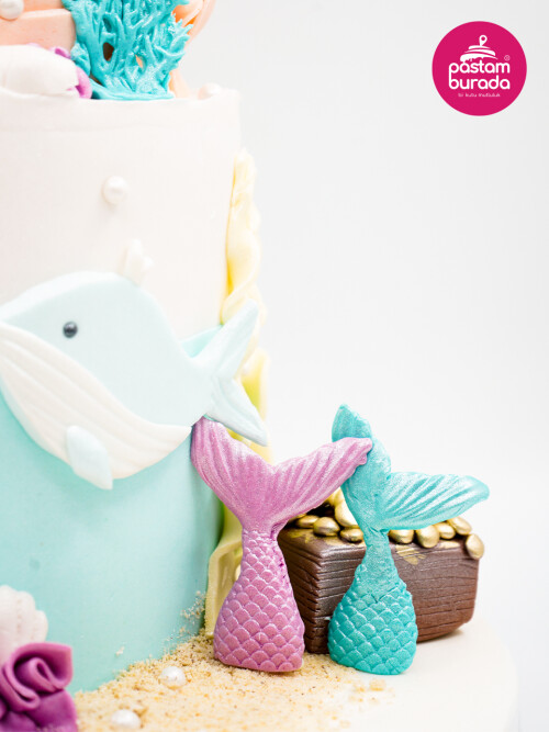 Deniz Kızı Konsept Tasarım Pasta