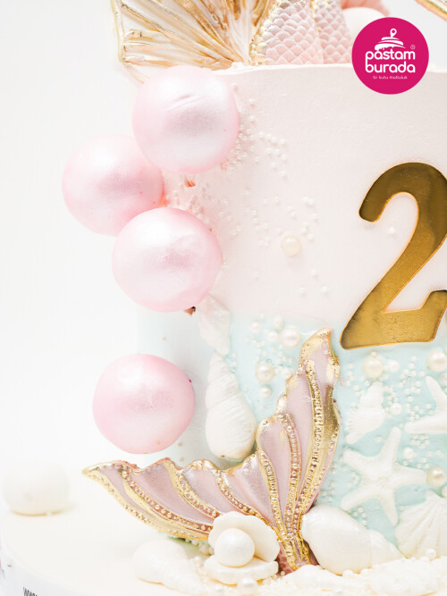 Deniz Kızı Tasarım Pasta