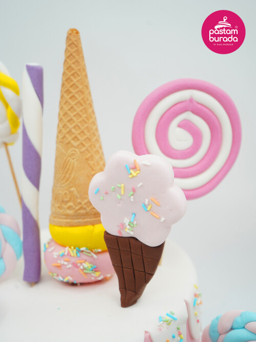Dondurma Temalı Konsept Pasta