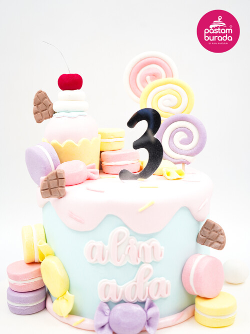 Dondurma Ve Şekerleme Detay Tasarım Pasta