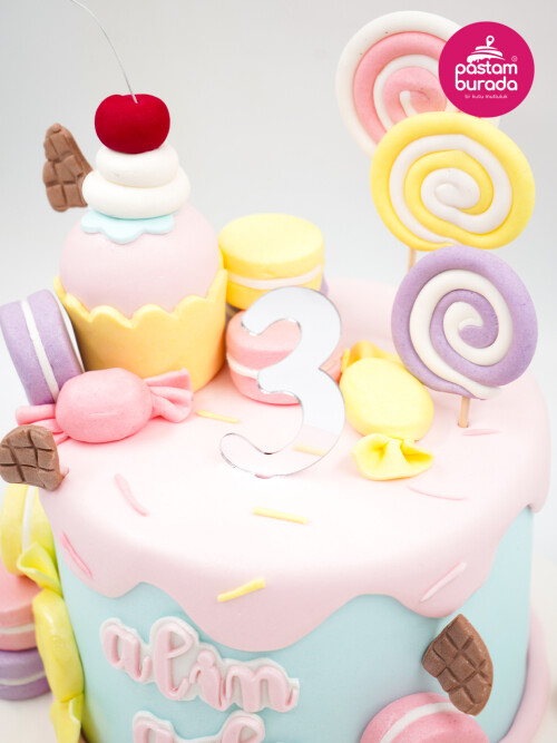 Dondurma Ve Şekerleme Detay Tasarım Pasta