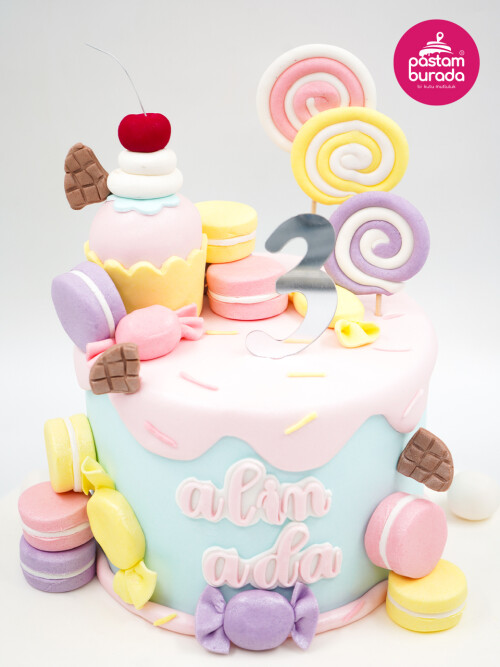 Dondurma Ve Şekerleme Detay Tasarım Pasta