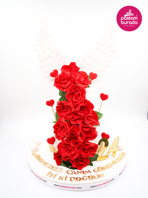 Gül Ve Kanat Detay Konsept Pasta