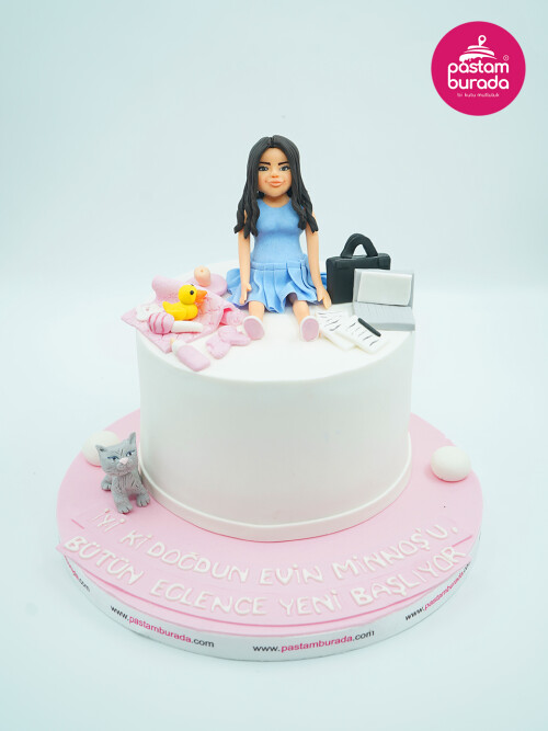 Hamile Kadın Tasarım Pasta