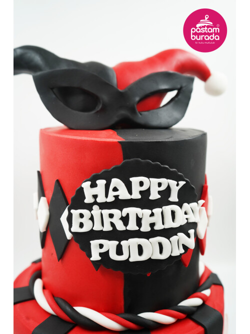 Harley Quinn Konsept Tasarım Pasta