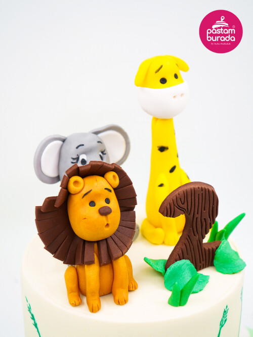 Hayvanlar Alemi Tasarım Pasta